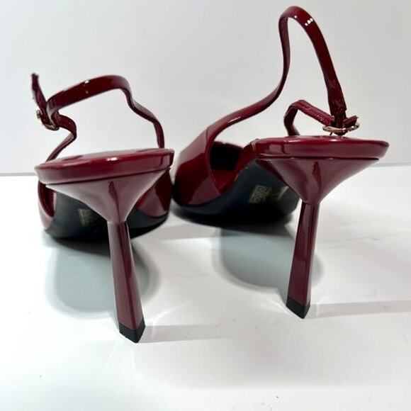 JEFFREY CAMPBELL Size 9.5 Gambol Slingback Pointed Toe Pump In Cherry Red Patent - Picture 10 of 13